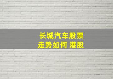 长城汽车股票走势如何 港股